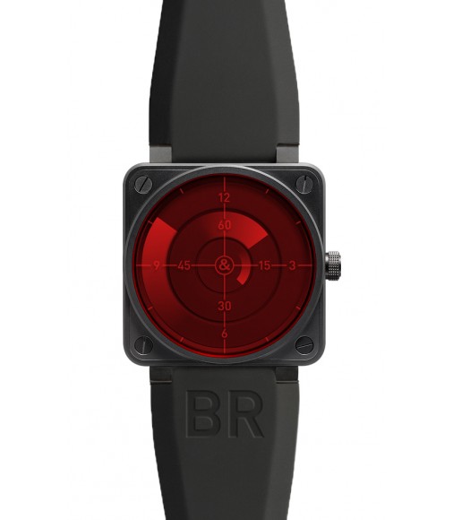 Bell & Ross Automatic 46mm Mens Watch Replica BR 01 RED RADAR